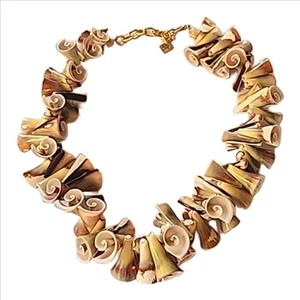 Katherine Kornblau grüne Weichtier Muschel Halskette entworfen Smithsonian - Bild 1 von 7