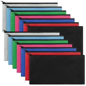 Teling 14 Stück Geldbank Taschen mit Reißverschluss Kaution Geldbeutel für C... - Bild 1 von 7