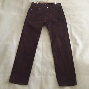 Pantalone jeans uomo Levi's 505 velluto a coste 36x34 reale 36x32 elasticizzato bordeaux - Foto 1 di 11