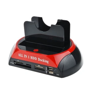 HDD Docking Station Internal Hard Drive Case USB2.0 to 2.5 3.5 inch SATA IDE - Afbeelding 1 van 15