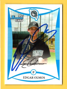 Edgar Olmos Signed Autograph Auto 2008 Bowman Draft Prospects #BDPP45