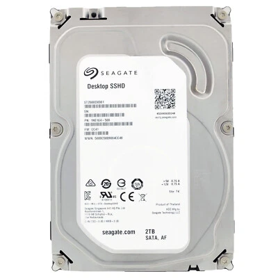 Festplatte Seagate 2TB ST2000DX001 7200U/min 64MB Sata III SSHD 3,5" Zoll - Bild 1 von 4