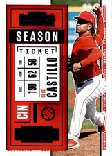 2020 Panini Contenders TICKET PURPLE #85 Luis Castillo - Cincinnati Reds