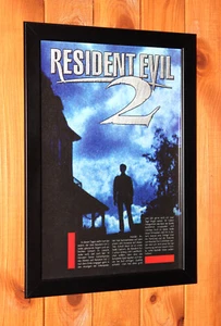 Resident Evil 2 Capcom Dreamcast GameCube Werbeblatt Gerahmt Poster Ad Framed - Bild 1 von 3