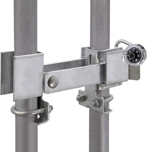 Chain Link Fence Lock Double Gate Latch for 1-5/8" or 2" Frame - Commercial Stro - Picture 1 of 7
