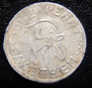 JAPAN ONE PENNY SAVE THEM TOKEN! XX182XXX - Picture 1 of 4