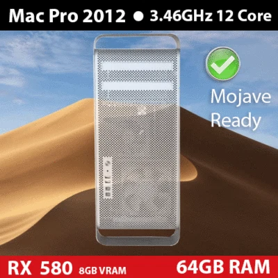 2012 Mac Pro  | 3.46GHz 12-Cores | 128GB | 2TB SSD  | RX 580 8GB - Image 1 of 2