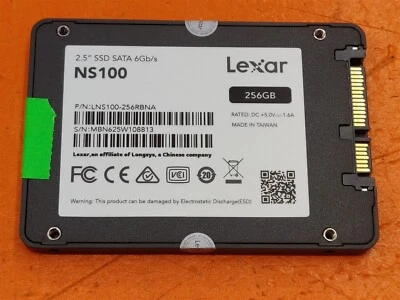 ⭐️⭐️⭐️⭐️⭐️ SSD - Lexar NS100 LNS100-256RBNA 256GB 2.5" Solid State Drive - Image 1 of 2