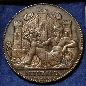 BELGIQUE - PAYS-BAS AUTRICHIENS Médaille au module du 1 Liard Léopold II 1791 - Bild 1 von 2