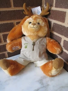 Build a Bear Jackalope 17" Peluche - Chaleco Safari - Pantalones Cortos Caqui - Collar Llave Puerta 2" - Imagen 1 de 7