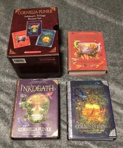 Complete Series Set INKHEART TRILOGY BOXED SET Cornelia Funke Hardcover Lot - Picture 1 of 10