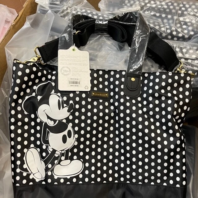 Storksak Disney Baby Mickey Mouse Diaper Bag Strollerstrap Shoulder Black White - Image 1 of 1