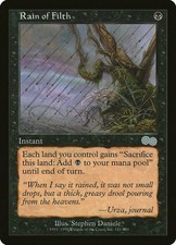 1 x MTG NM Rain of Filth Urza's Saga Uncommon