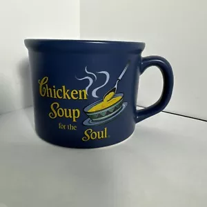 Chicken Soup for the Soul Soup Mug Cup Dusty Blue Vintage 2001 - Picture 1 of 7