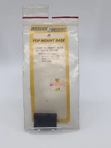 Weaver Mount 71 Top Mount Base - Picture 1 of 2