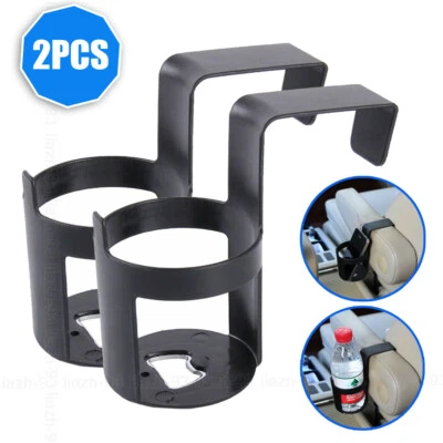 2x Car Water Cup Holder Drink Bottle Car Window Door Hook Stand Container Kit - Image 1 of 4