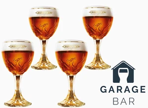 Set Of 4 Grimbergen Beer Glasses 33cl Brand New - Picture 1 of 2