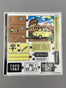 SOLO FOGLIO ADESIVO LEGO CREATOR EXPERT FIAT 500 10271 - Foto 1 di 2