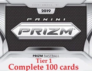 Juego completo de 100 cartas Prizm Baseball Tier 1 2019 - Imagen 1 de 1