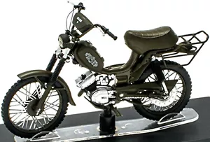 Testi Militar 50 cc 1979 Moped Motorrad military matt grün green 1:18 Atlas - Bild 1 von 1