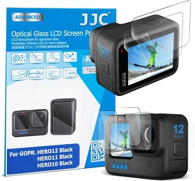 2xTempered Glass Screen Protector Anti-Fingerprint for GoPro HERO 12 11 10 Black - Image 1 of 4
