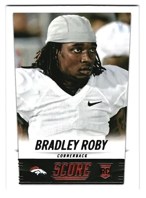 2014 Panini Score Bradley Roby Rookie Denver Broncos  #341 - Image 1 of 2