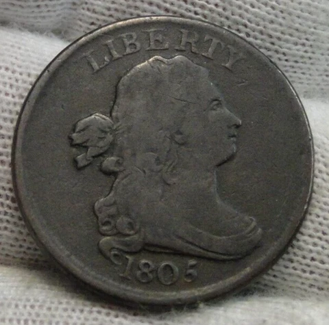 1805 Draped Bust Half Cent Cover