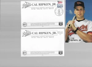 POSTAL DE BARRY COLLA CAL RIPKEN 1992, 1 CON MATASELLOS EN LA PARTE POSTERIOR, 1 SIN - Imagen 1 de 1