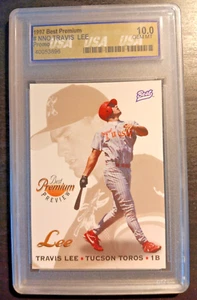 1997 Best Autograph Series -Premium Preview #NNO Travis Lee Rare PROMO of /200 - Picture 1 of 2