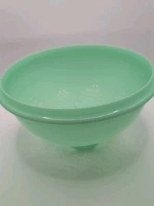 Vintage Retro 70's  TUPPERWARE 9" Green Colander Strainer Bowl ONLY No Lid - Picture 1 of 6