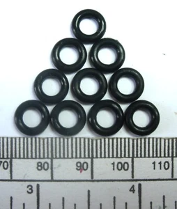 Joints toriques - caoutchouc - 8,4 x 4,4 x 2 mm - paquet de 10 - Picture 1 of 2