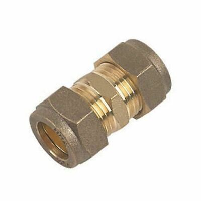Compression Pipe Fittings Brass Connectors Plumbing 8mm-10mm-15mm-22mm-28mm • 2.01£