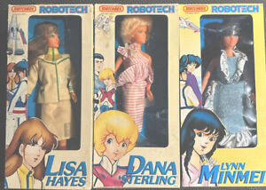 Matchbox Robotech Dolls (Lisa Hayes,Dana Sterling And Lynn Minnmei) 1985