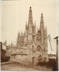 ICÓNICA Catedral de Burgos, España Años 40 De Colección Arquitectura Era Franco Foto de Prensa - Imagen 1 de 2