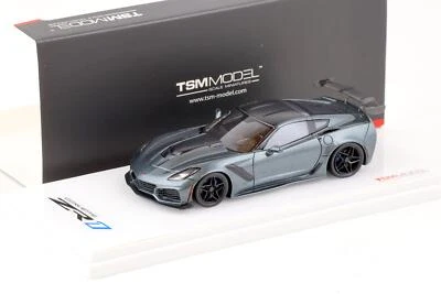 1:43 TSM Modello Chevrolet Corvette C7 ZR1 Coupe Grigio Ombra Scuro TSM430366 - Immagine 1 di 2