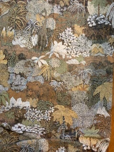 Vintage Burlington Jungle Tigers Giraffes Elephants Twin Flat Sheet NAIROBI - Picture 1 of 1