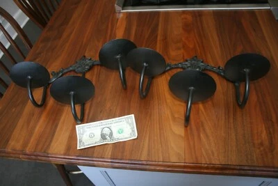 Par de apliques de pared de hierro forjado Foto 1 de 3