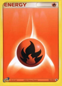 Papel Pokemon Energía Fuego ( Rs 108) -ex Rubí & Zaffiro-C - Lengua en-Condizion - Picture 1 of 1
