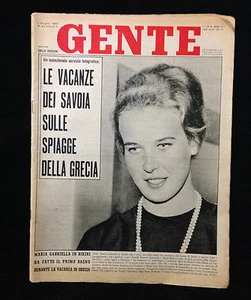 GENTE - MARIA GABRIELLA DI SAVOIA - N. 22 GIUGNO 1962 - Picture 1 of 1