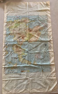 CARTA STOFFA FILIPPINE SECONDA GUERRA MONDIALE AAF C43-44 ESERCITO STATUNITENSE MARINA 1944 SECONDA GUERRA MONDIALE SETA RARA vintage - Foto 1 di 7
