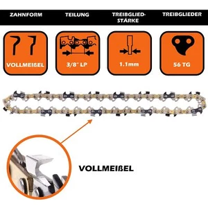 4 Sägeketten Kette 3/8"-1,1mm-56 Tg. 40cm für 90PX056 / 90PX056E / 90PX056X - Picture 1 of 11