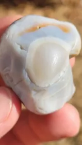 Beautiful 2.0 oz Lake Superior Agate LSA - Extremely Unique Solid White Chunk - Picture 1 of 20