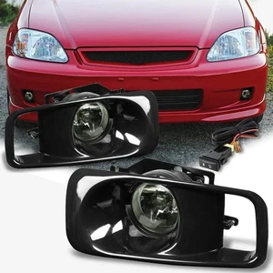 Frontstoßstange Nebelscheinwerfer Lampen mit Schalter kompatibel mit Honda Civic 99-00, Smok... - Bild 1 von 6