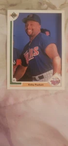 1991 Upper Deck Kirby Puckett Twins #544 Birth Year Error Card - Picture 1 of 2