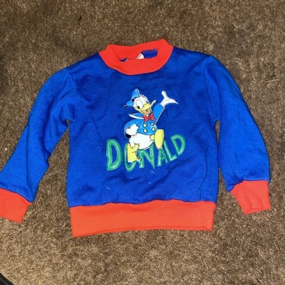 Vtg 60s 70s Disney Shirtees Donald Duck Pullover Size 3 - Image 1 of 4