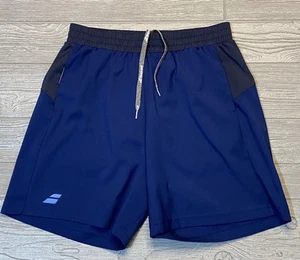 Babolat Men’s 7” Inseam Tennis Pickle Ball Performance Blue Shorts Size 34 XL - Picture 1 of 9