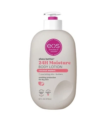 Loción corporal eos Shea Better - Aguas de coco, hechas para la sequedad, 16 fl oz Foto 1 de 4