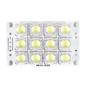 Neue DC 3V-5V-12-LED-Super weisse Piranha LED Platine LED Lichter Lic5675 - Afbeelding 1 van 8