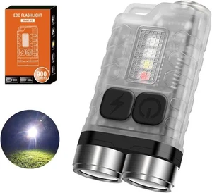 V3 Small Powerful Mini Flashlight 900 High Lumen Keychain EDC Flashlight, Sup... - Bild 1 von 9