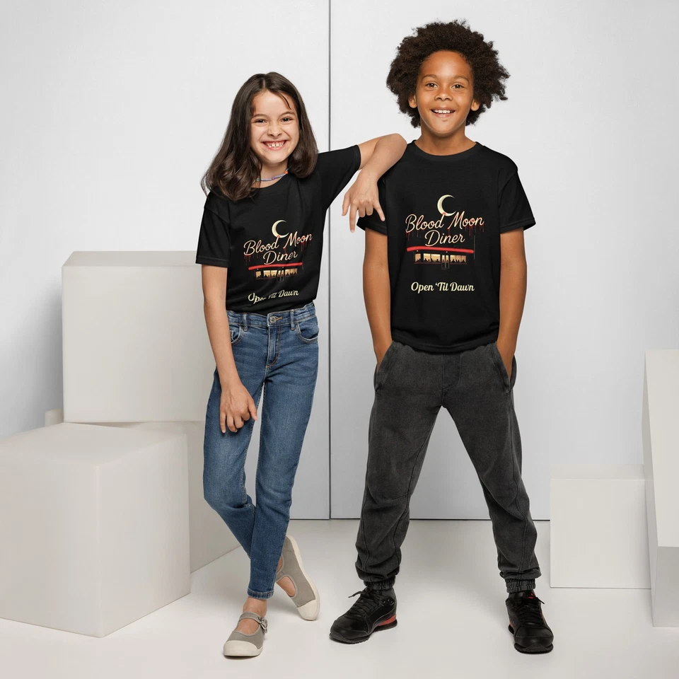 “Blood Moon Diner” Open ’Til Dawn Youth t-shirt  - Image 1 of 1